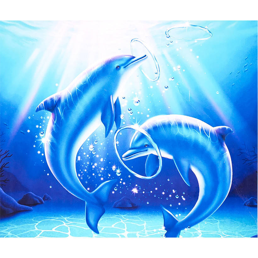 

Алмазная мозаика 30х40 см DIY Танец дельфинов (SM 77805)