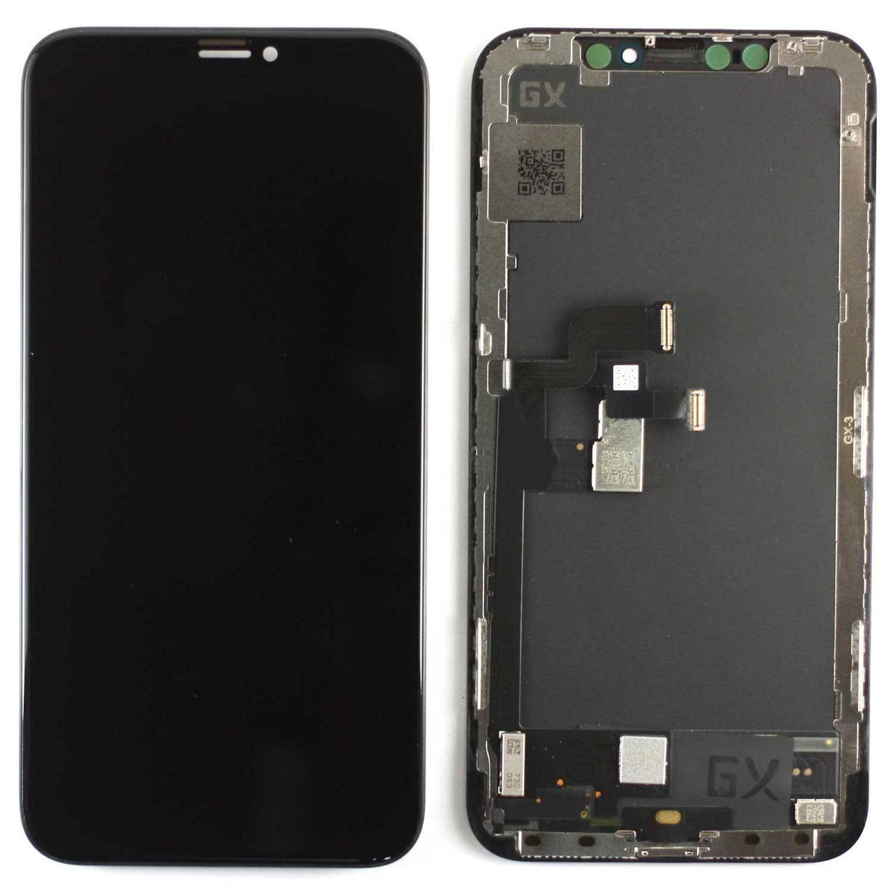 

Дисплей iPhone X в сборе с сенсором ( чёрный ) hard GX AMOLED, Черный