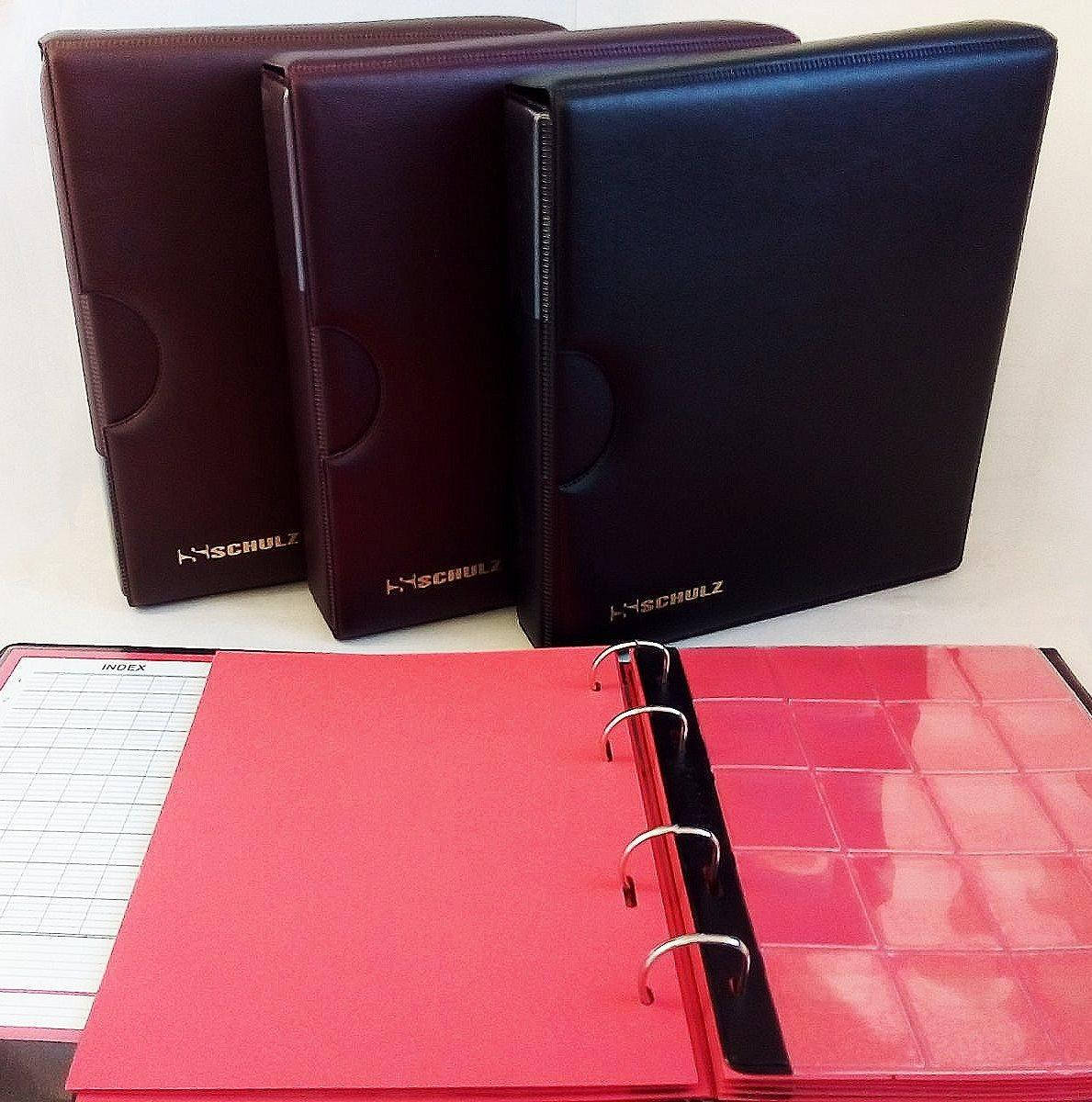 

Альбом для монет с футляром Schulz Lux 221 ячейка