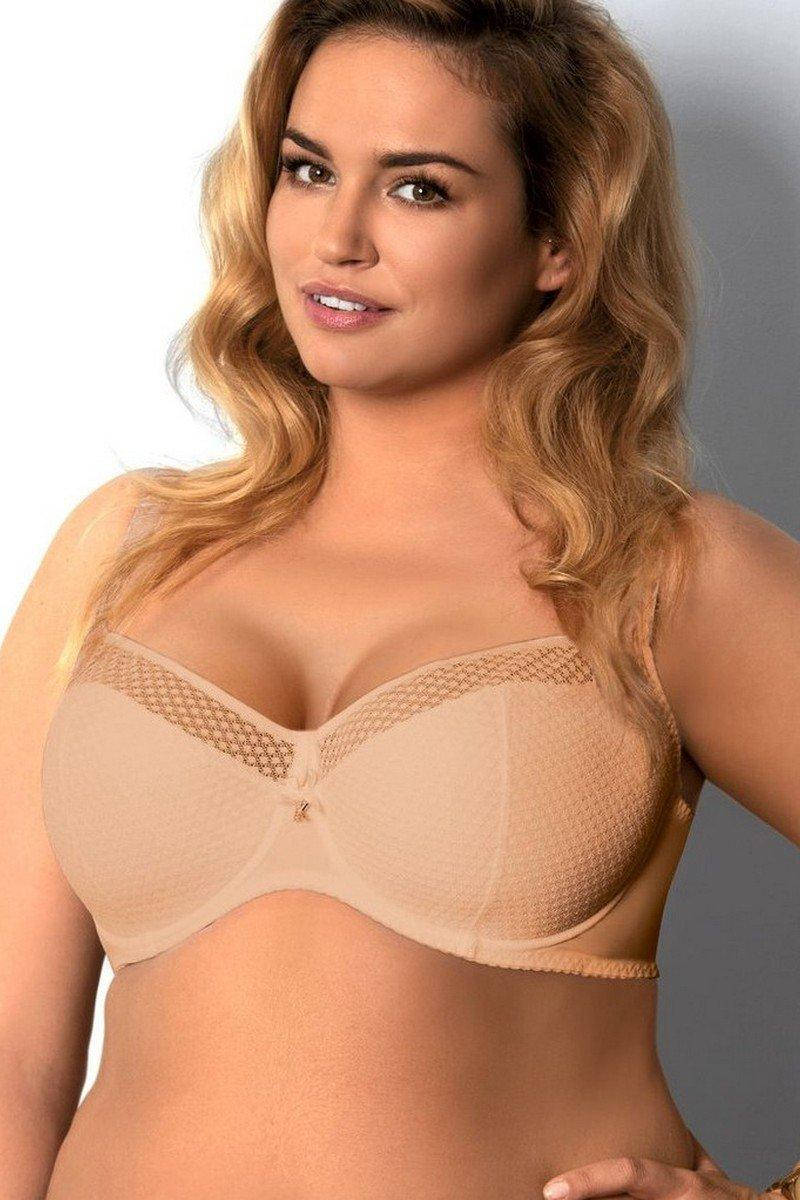 

Бюстгалтер Kinga 339 Angelica beige бежевий 90С, 80Е, 75F, Бежевый