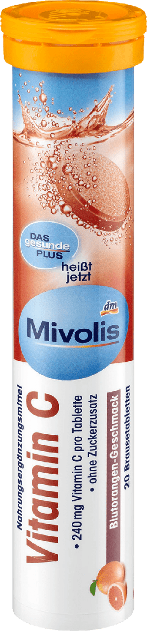 

Шипучие таблетки-витамины Mivolis Vitamin C, 20 шт.