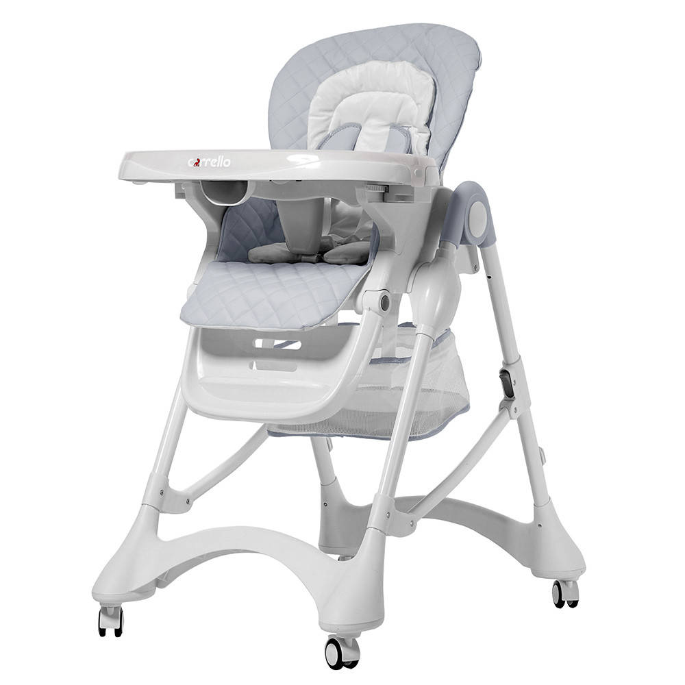 

Стульчик для кормления CARRELLO Caramel CRL-9501/3 Cloud Grey с чехлом из эко-кожи + корзина для игрушек, Серый