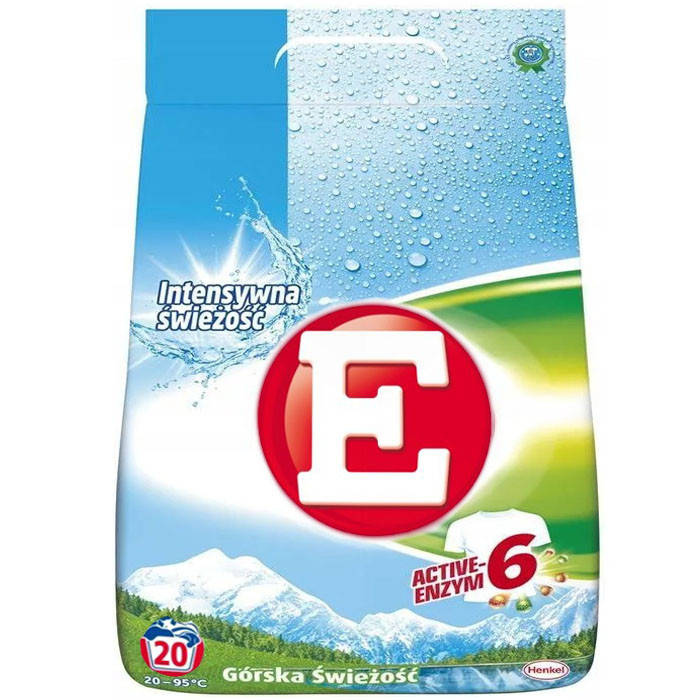 

Стиральный порошок "Е" Горная свежесть 20 стирок 1,3 кг