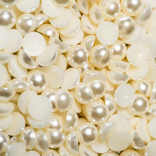 

Полубусины кремовые перламутровые, 6 мм (5 гр)