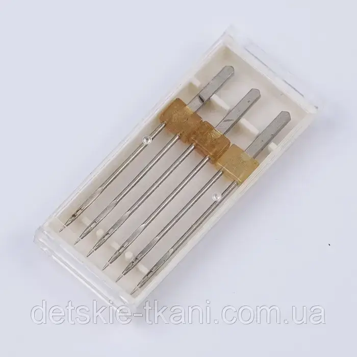 

Набор игл №90 двойной шов для бытовых швейных машин