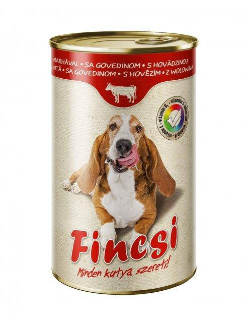 

Влажный корм для собак Fincsi Финчи из говядины 1,24 кг