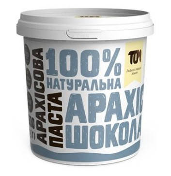 

Арахисовая паста TOM peanut butter Арахісова Паста 500 грамм кранч с черным шоколадом и солью