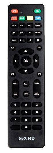 

Пульт для телевизионного тюнера StarTrack 50X HD, 55X HD