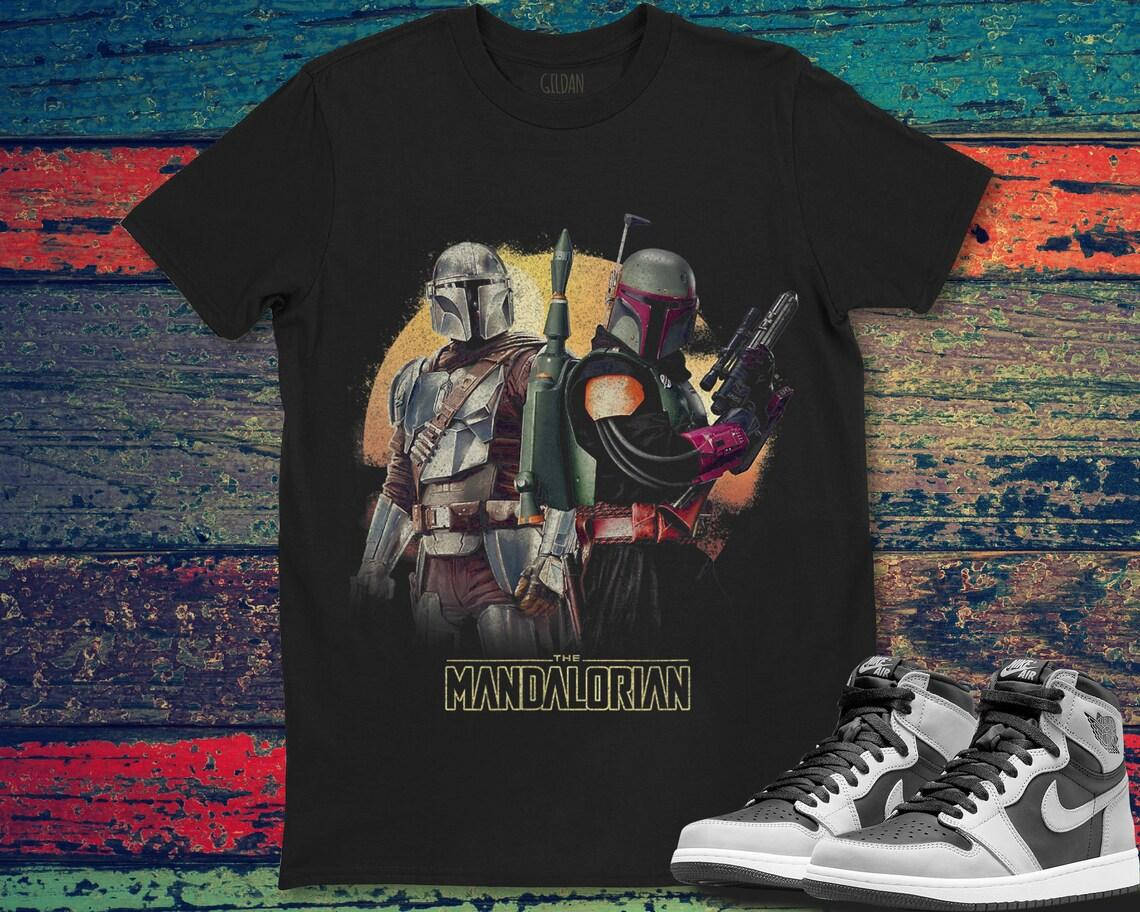 

Футболка Mandalorian черная мужская Звездные Вройны