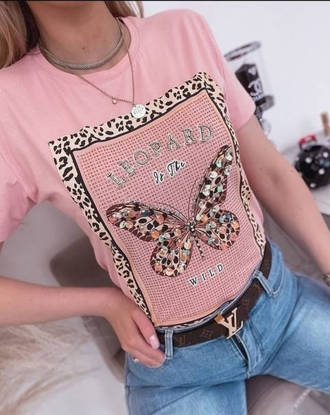 

Футболка женская со стразами Турция. Футболка молодёжная белая чёрная желтая. Майка женская