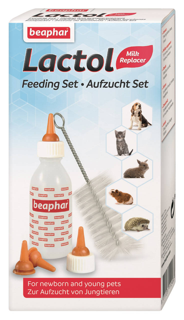 

Набор для вскармливания (FEEDING SET) (бутылка, 4 соски, ёршик) Беафар / Beaphar