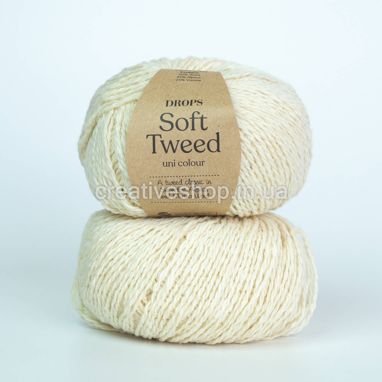 

Пряжа Drops Soft Tweed (цвет 01 off white)