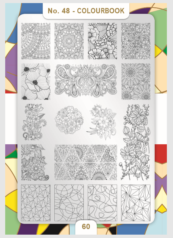 

Пластина для стемпинга Moyra №48 Colourbook/Раскраска