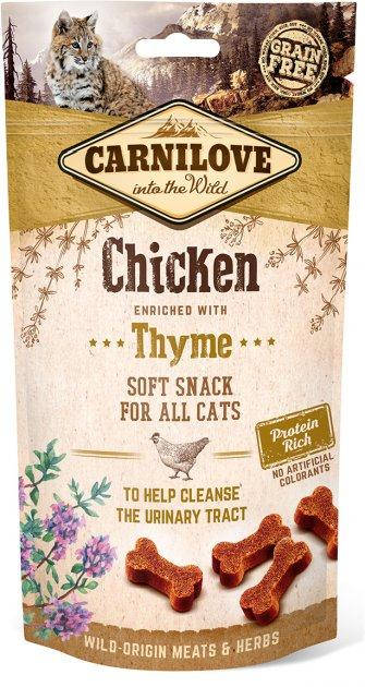 

Лакомство для кошек Carnilove Cat Semi Moist Snack с курицей и тимьяном 50 г
