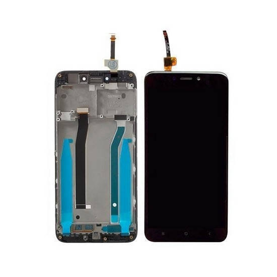 

Дисплей (экран) для Xiaomi Redmi 4X с сенсором/ тачскрином (модуль) черный с рамкой (передней панелью)