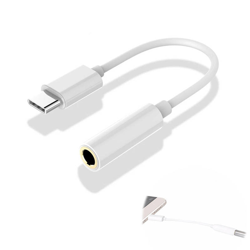 

Переходник 3.5мм - USB Type-C джек мама на папа, к наушникам, USB 3.1
