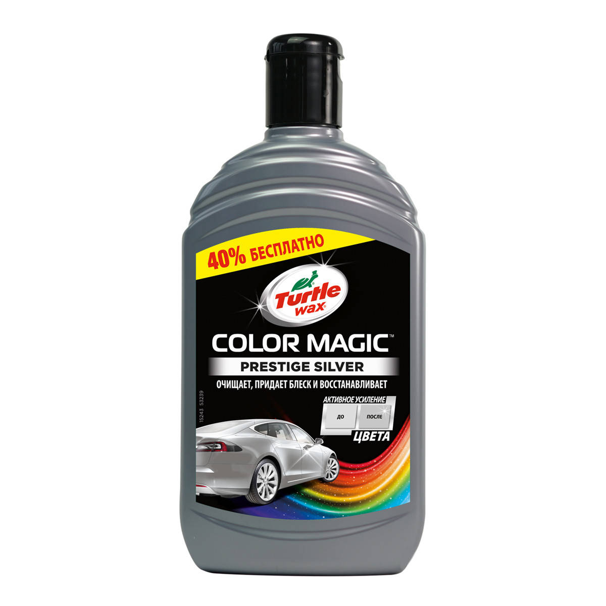 

Цветообогащенный полироль Turtle Wax Color Magic Extra Fill 500 мл Серебро (53239)