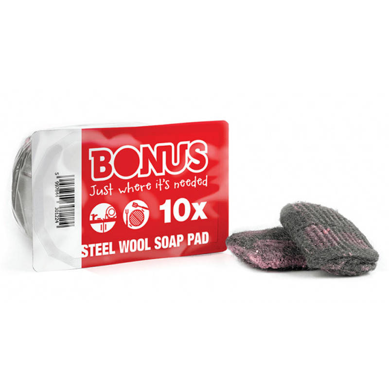 

Губка-подушка BONUS Soap filled pads с мылом 10 шт, Разные цвета