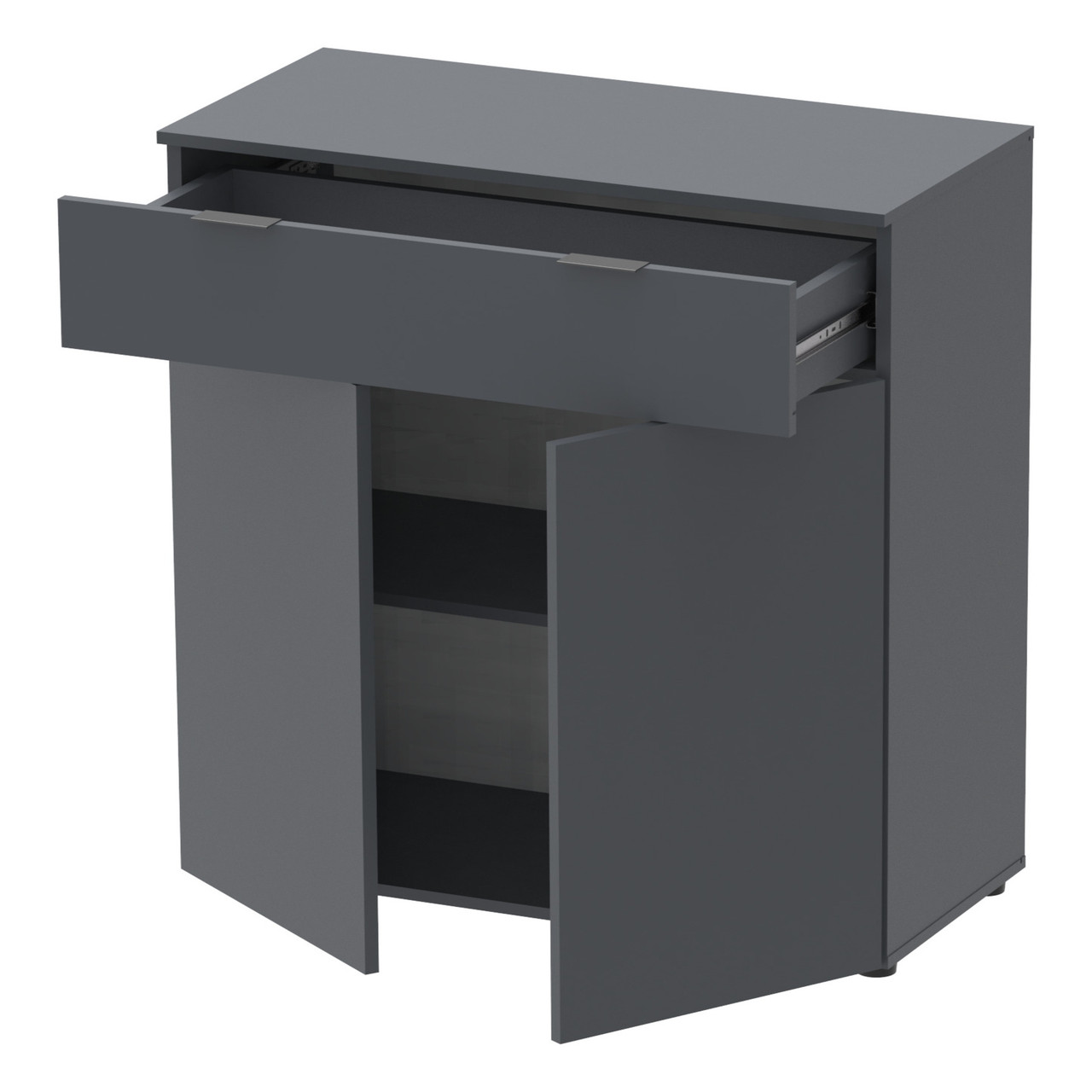 Комод Doros Рон 2 2 фасади 1 шухляда Графіт 80х38х100 (41516004) 3