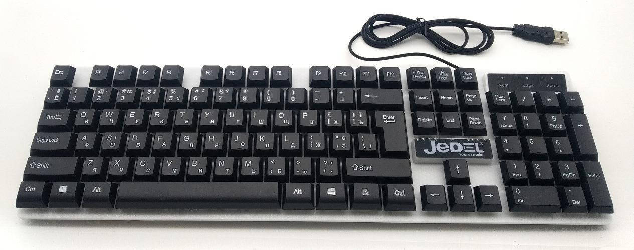 

Клавіатура JEDEL K500 USB LED Підсвітка для Ноутбука ПК