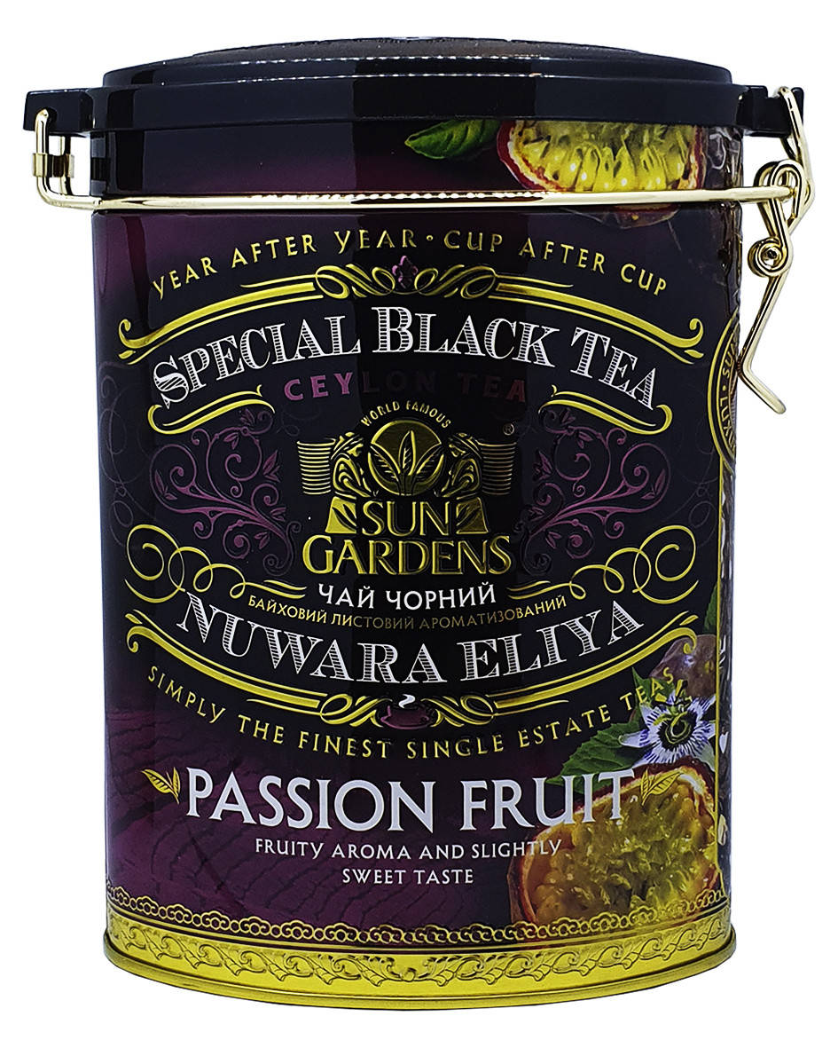 

Чай черний з ароматом маракуйї Sun Gardens Passion Fruit 100 г (54308)