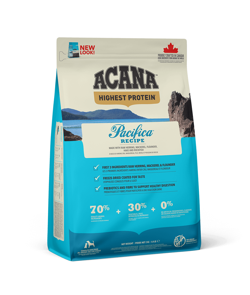 

Сухой корм для собак ACANA Pacifica dog Recipe "5 видов тихоокеанской рыбы" 2.0кг