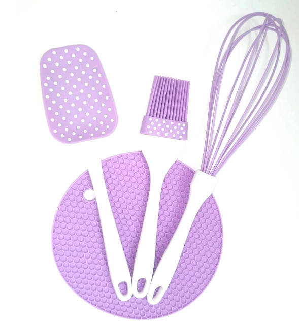 

Набор силиконовый A-Plus AP-1956-purple 4 предмета, Фиолетовый
