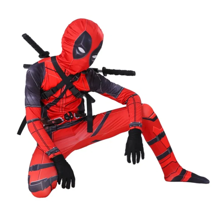 

Костюм Дэдпул Deadpool детский, материал спандекс L (120 см-130 см) Aurora