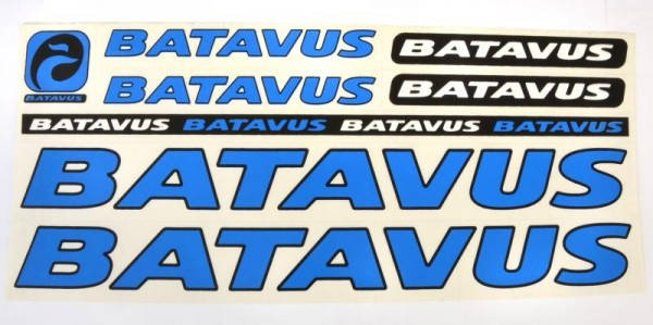 

Наклейка Batavus на раму велосипеда, синий (NAK043)