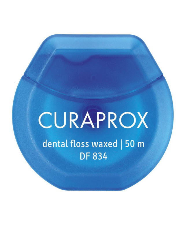 

Нить межзубная вощеная с ароматом мяты Curaprox DF 834, 50 м