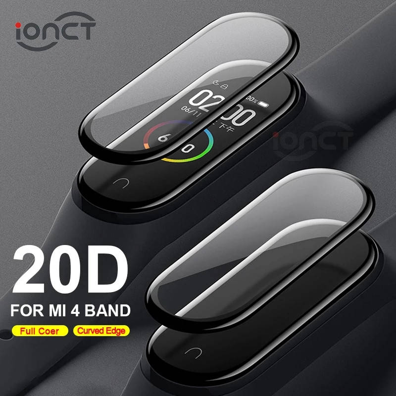 

Защитные 3D стекла для фитнес-браслета Xiaomi Mi Band4 полное покрытие