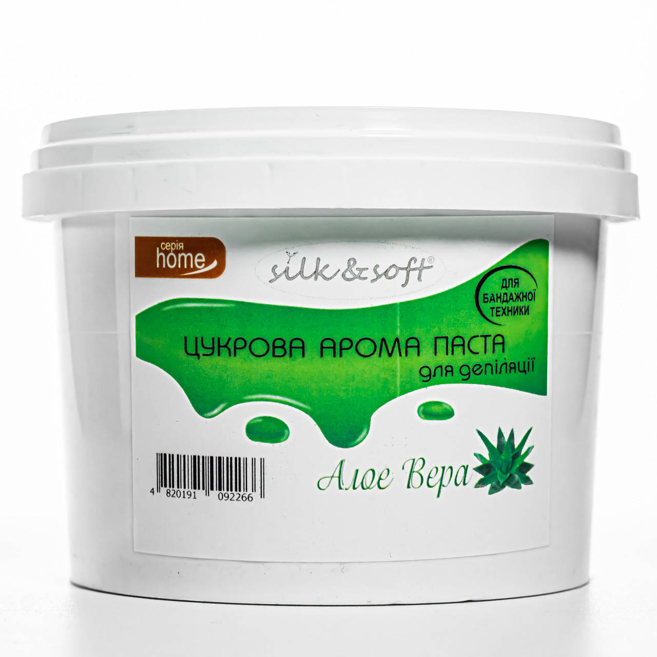 

Паста для шугаринга бандажная Silk & Soft 500 г № 01 Алоэ вера