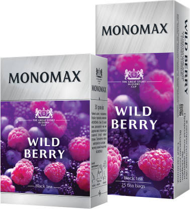 

Чай "МОНОМАХ" 40+5ф/п*1,5г Wild Berry Чорний Лісові ягоди б/я (1/14)