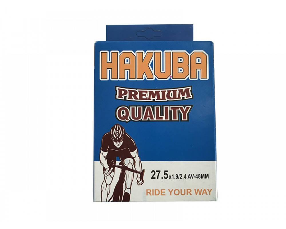 

Велосипедная камера 27.5x1.9/2.4 AV 48 мм "Hakuba"