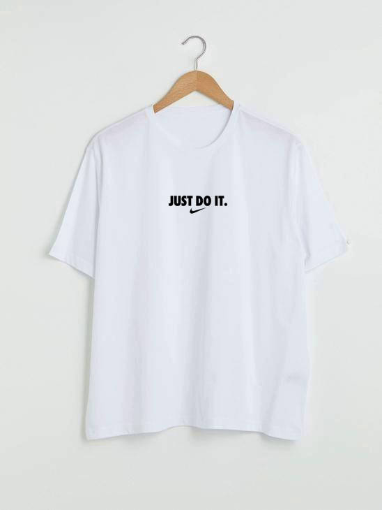 

Белая футболка Nike Just Do It Minimal Logo белые футболки Найк унисекс