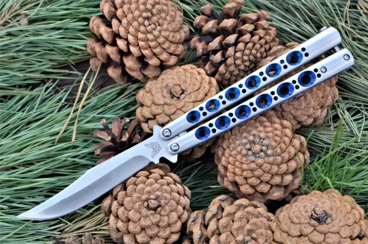 

Нож бабочка Benchmade BM43 Синий china