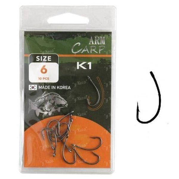 

Крючки Fishing ROI Arm Carp K1 №6 10шт "Оригинал"