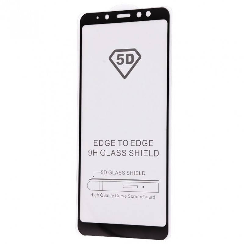 

Защитное стекло Full Glue HQ на Samsung Galaxy A8 Plus 2018 (черное), Черный
