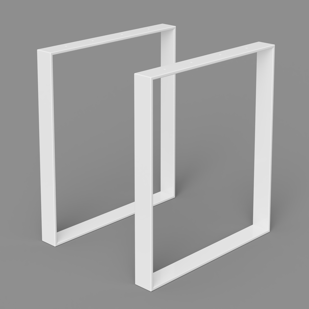 

Опора для стола из металла, H=730mm, 600×70mm (труба: 70x11x1,0mm) белый