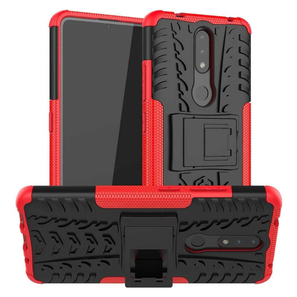 

Бронированный чехол Armored Case для Nokia 2.4 красный