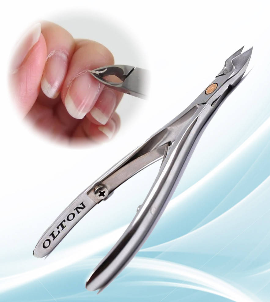 

Маникюрные накожницы с чехлом Olton размер M / Профессиональные ножницы для обрезки кутикулы