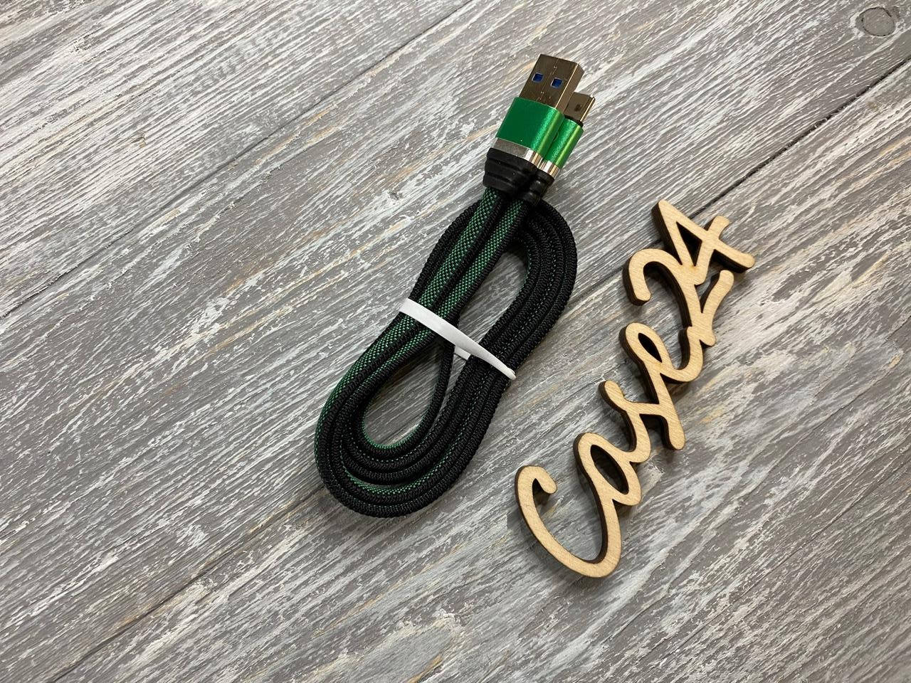 

USB кабель на Type-C (4 цвета) зеленый