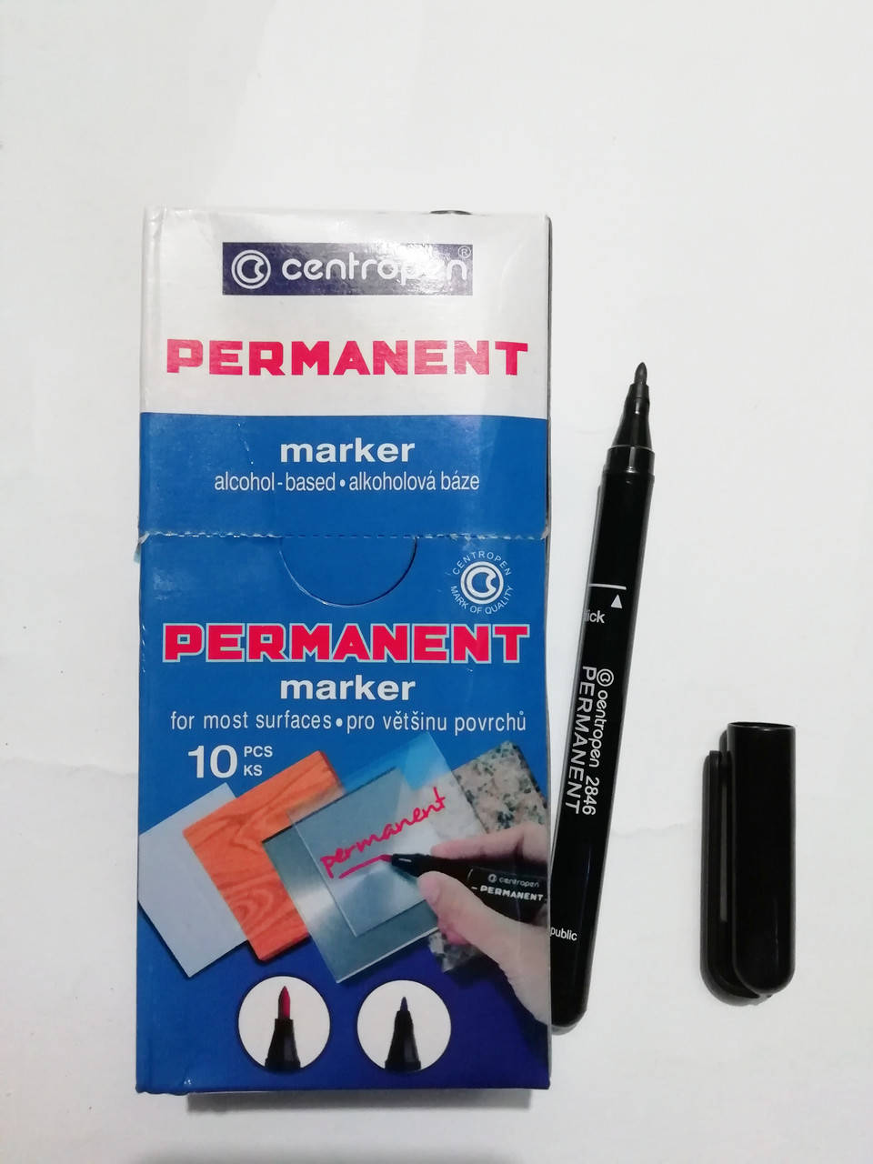 

Маркер Centropen 2846 тонкий, Черный