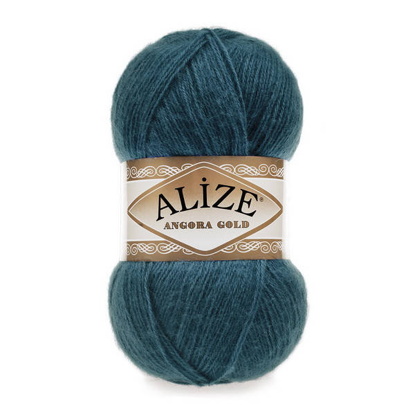 

17 Пряжа Alize Angora Gold петроль