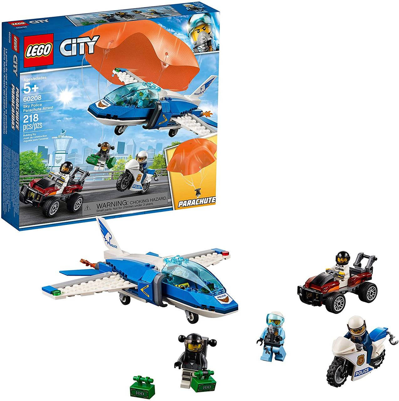 

Конструктор LEGO City 60208 Воздушная полиция Арест парашютиста