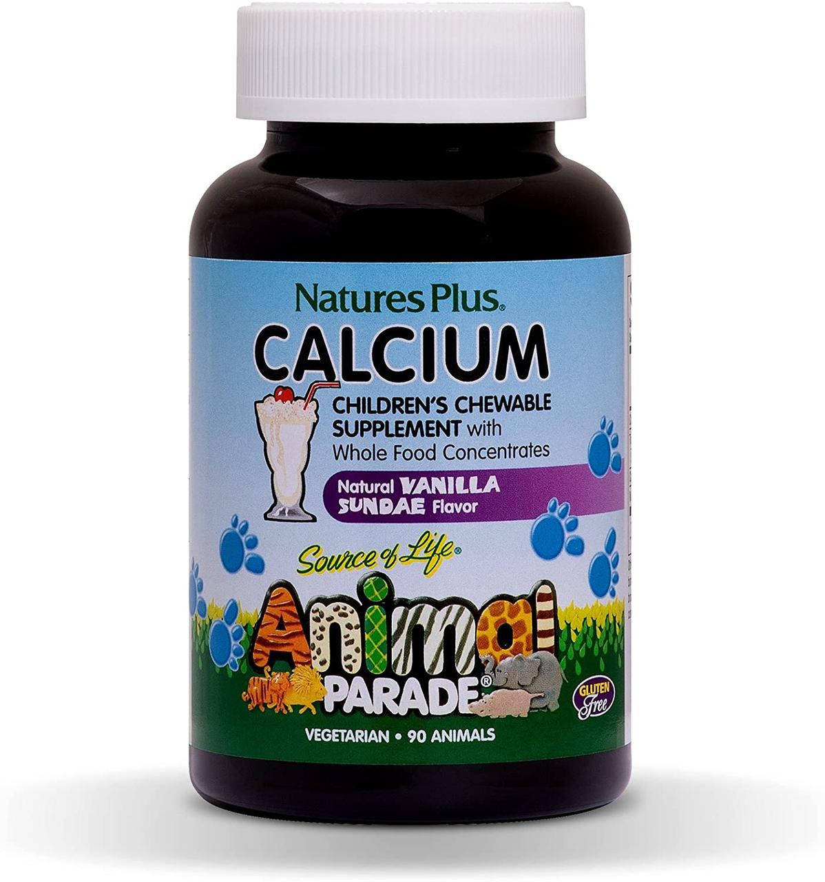 

Детский кальций Nature's Plus Calcium Chewable Animal Parade 90 таблеток