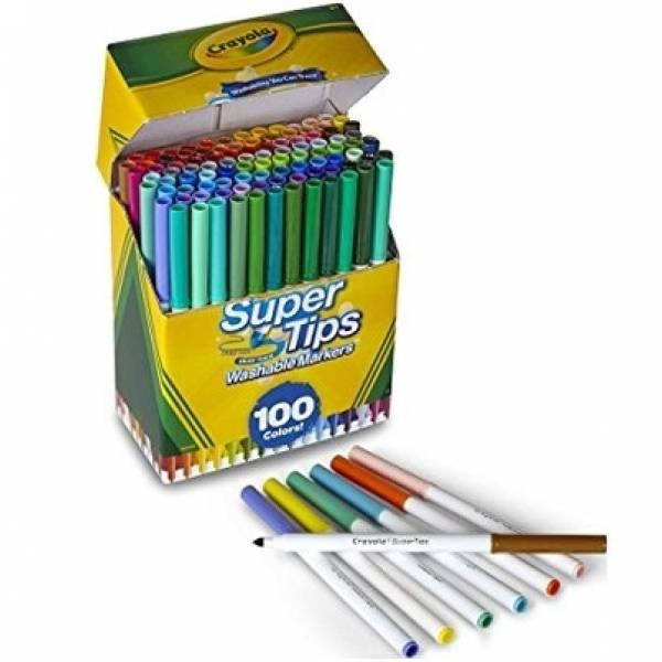 

Crayola Смывающиеся фломастеры 100 штук Super Tips Washable Markers 100 Count