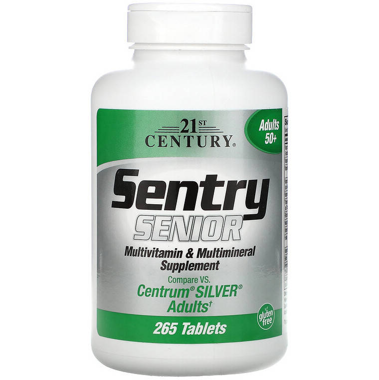 

Мультивитамины и минералы 21st Century "Sentry Senior" для людей от 50 лет (265 таблеток)