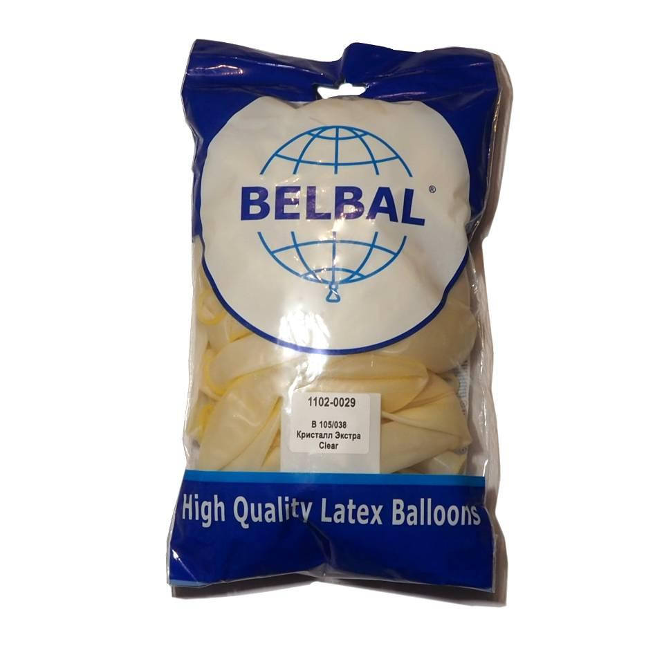 

Воздушные шары Belbal кристалл 12"(30 см) прозрачный 50 шт
