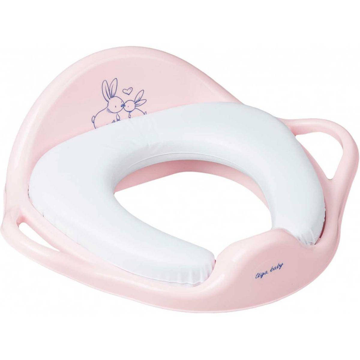 

Сиденье для унитаза Tega Baby мягкое Rabbit Pink, Розовый